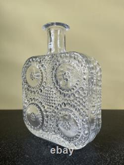 Nanny Still Riihimäen Lasi Grapponia clear art glass vase 1960's
