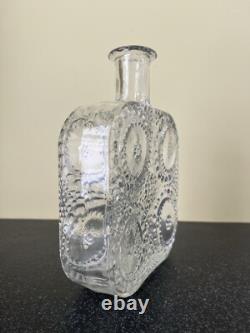 Nanny Still Riihimäen Lasi Grapponia clear art glass vase 1960's