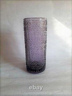 Nanny Still for Riihimäen Lasi, Finnish Grapponia Glass Art Amethyst Vase
