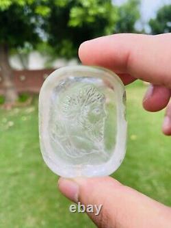 Natural white crystal hand carved crystal ancient men quartz meditation