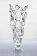 New 19 Large Hand Blown Glass Art Clear Web Vase Sculpture Decorative