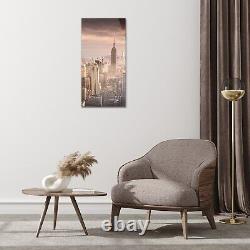 New York Manhattan cityscape buildings Print on Glass 50x100 Photo Picture