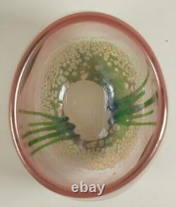 Norman Stuart Clarke Small Glass Vase Signed and Dated 1996