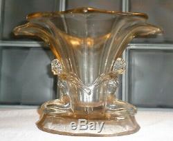 Nude Glass Vase Bowl 10 Windsor Germany, c. 1930's Art Deco