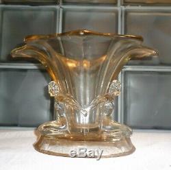 Nude Glass Vase Bowl 10 Windsor Germany, c. 1930's Art Deco