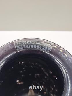 Odd Ingar Karlengen Hallingglass Norway Art Glass Vase 1988 Signed With Sticker