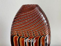 Orlando Zennaro Signed Murano Italian Art Glass Vase