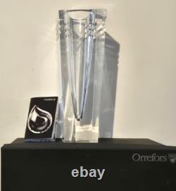 Orrefors Horizon Arizona Vase Excellent Condition Original Box & Brochure