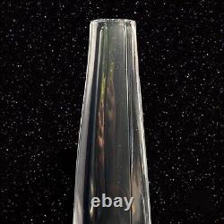 Orrefors Nils Landberg Smokey Black Sommerso Tall Art Glass Vase 3838/338 Number