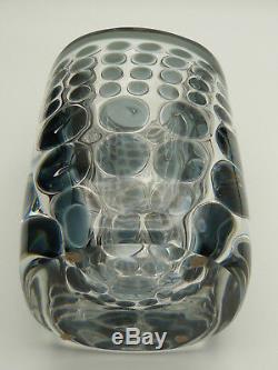 Orrefors Schweden Ariel Glas Vase Ingeborg Lundin Scandinavian Art Glass