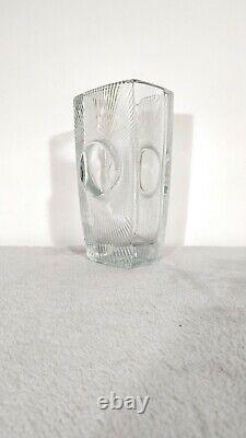 Osaka Glass Vase 60s, Vintage Czech Bohemian Art Glass Sklo Union Rudolf Jurnikl