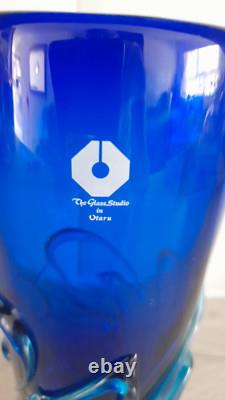 Otaru japanese art glass studio vase