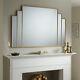 Overmantle Mirror Charleston Handcrafted Artdeco Design Goldframe H 80cmxw 120cm