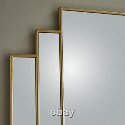 Overmantle Mirror Charleston Handcrafted ArtDeco Design GoldFrame H 80cmxW 120cm