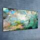 Painting Abstract Green Grey Glass Print 120x60 Photo Wall Art Home Decor