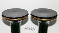 Pair XXL Jugendstil Glas Harrach Vase Art New Vintage Antique Bohemian Glass