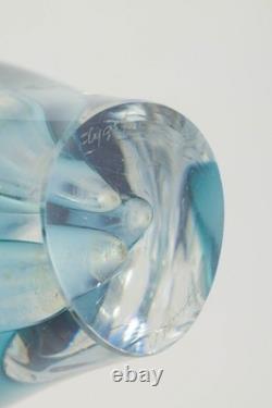 Paul Kedelv for Flygfors. Coquille. Organic, sculptural art-glass vase, 1958