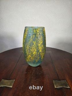 Peter Layton British Studio Glass Vase Signed