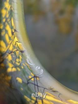 Peter Layton British Studio Glass Vase Signed