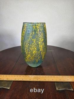 Peter Layton British Studio Glass Vase Signed