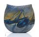 Peter Layton Contemporary Art Glass Ovoid Vase Blue