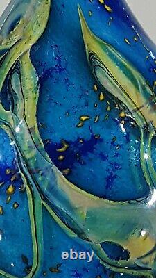 Peter Layton Studio Art Glass Vase. Signed