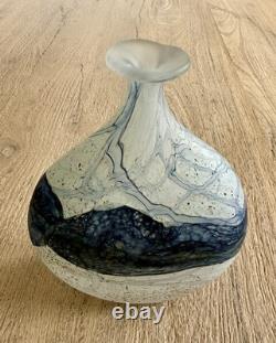 Peter Layton Studio Glass Bottle Vase (London Glassblowing)
