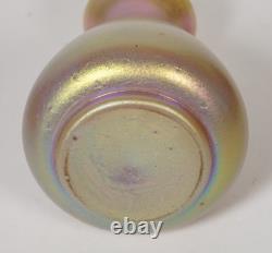 Pink Iridescent Cypriote Art Glass Vase, Unsigned. First half of 20th century