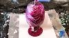 Pink Tree Ring Paint Pour On A Vase Paint Pouring On A Glass Vase Great Gift Idea