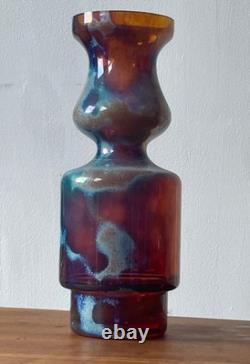 Polish 1970's Art Glass Vase
