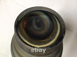 Q84 Antique Circa Early Century Handmade Swirl Art Glass Vase Bottle