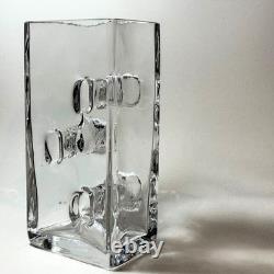 RARE MCM Claus Josef Riedel Art Glass Vase Contemporary Brutalist Austria