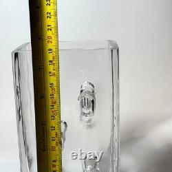 RARE MCM Claus Josef Riedel Art Glass Vase Contemporary Brutalist Austria