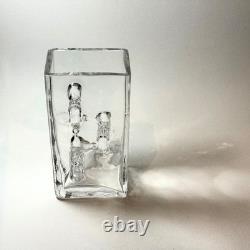 RARE MCM Claus Josef Riedel Art Glass Vase Contemporary Brutalist Austria