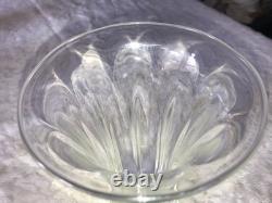 RARE Signed ART REED 1995 Hand-Blown GLASS Pedestal RIBBED Trumpet VASE 9¼ Tall