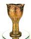 Reduced Carl Goldberg Iridescent Art Glass Vase Bohemian Copper Overlay
