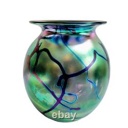 ROBERT EICKHOLT Signed Art Glass Vase