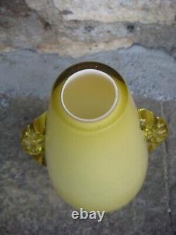 RRR RARE Vintage Art Glass Vase Hand Made