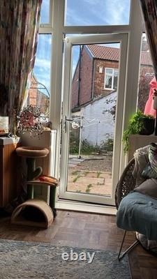 Rare 1930s Walther & Söhne Waltraut Blue Glass Lady Vase Art Deco Pressed Glass