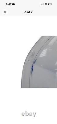 Rare 1930s Walther & Söhne Waltraut Blue Glass Lady Vase Art Deco Pressed Glass