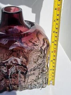 Rare Amethyst Mdina vase / Bottle (Boffo Interest)