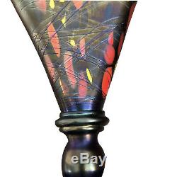 Rare Art Glass Fenton Mosaic Fan Vase 1925