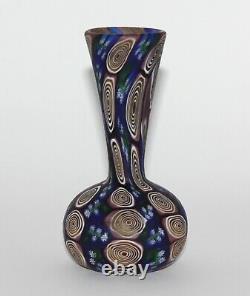 Rare Art Nouveau Fratelli Toso Millefiori Murano Glass Flower Murrine Vase 5,9