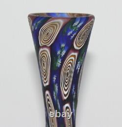 Rare Art Nouveau Fratelli Toso Millefiori Murano Glass Flower Murrine Vase 5,9