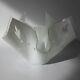 Rare Chance Glass Intaglio'cut Pearl' 7 Handkerchief Vase, White Flashed Clear