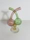 Rare Cranberry / Green Art Glass Fa&ccedil;on De Venise Double Cruet