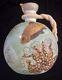 Rare Crown Milano Mt. Washington Moriage Aquatic Art Glass Ewer / Vase