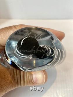 Rare Helmut W Hundstorfer Glass Happy/ Sad Face sculpture
