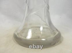Rare Ludwig Moser Art Nouveau deep cut glass vase cut Art Nouveau glass vase 30
