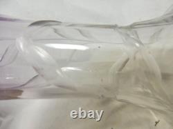 Rare Ludwig Moser Art Nouveau deep cut glass vase cut Art Nouveau glass vase 30